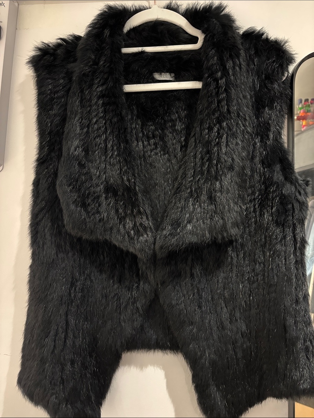 Furlux 100% Rabbit Fur Vest for Women - Sleeveless Cozy Layer